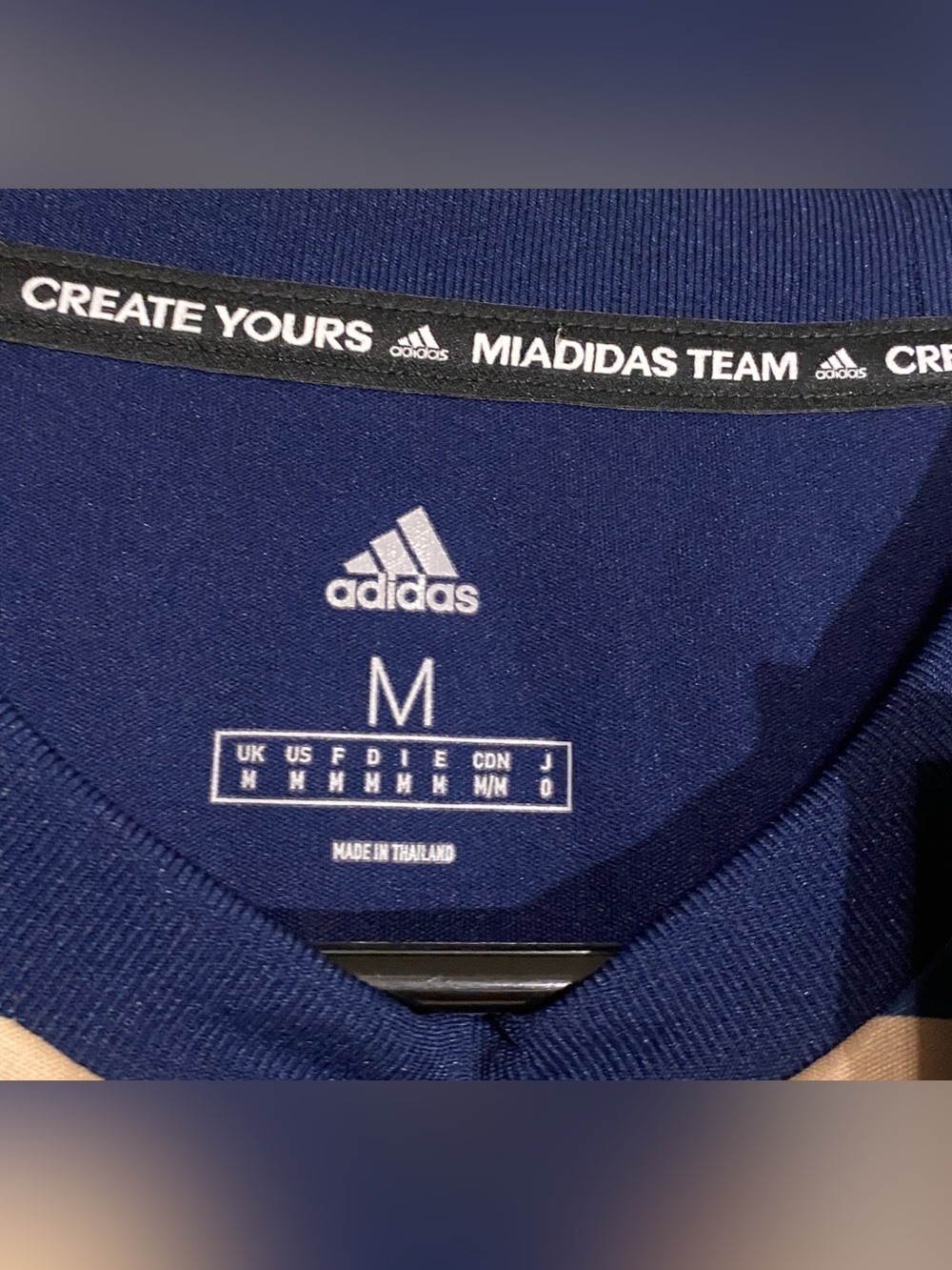 Adidas Blank Custom Print MiAdidas Men’s Tiro 19 Soccer Training Jersey M NWT - Picture 3 of 6